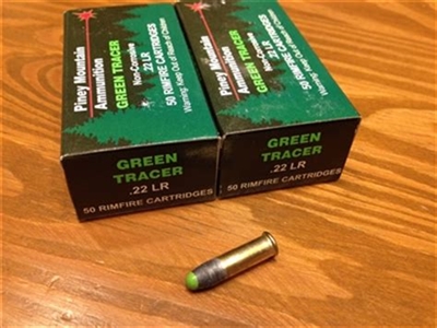 22 LR Tracer Piney Mountain  Green - 100 rounds