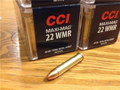 22 Magnum CCI 40gr TMJ - 100 rounds