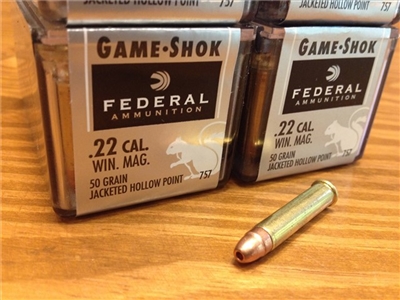 22 Magnum Federal 50gr JHP GameShok - 100 rounds