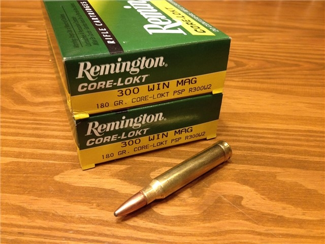 300 Win Mag 180gr CoreLokt Remington #40
