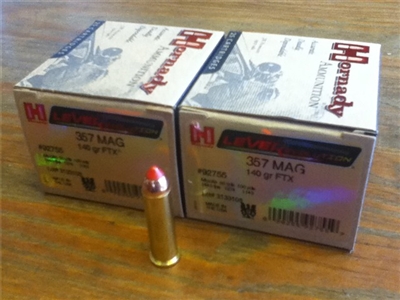 357 Magnum Hornady 140gr FTX LeveRevolution - 25 rounds