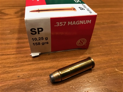 357 Magnum S&B 158gr SP - 50 rounds