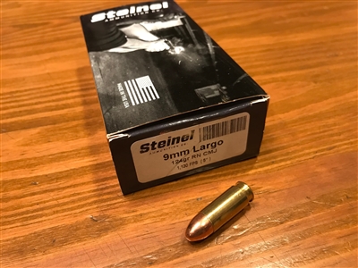 9mm Largo Steinel 124gr FMJ -- 50 Rounds
