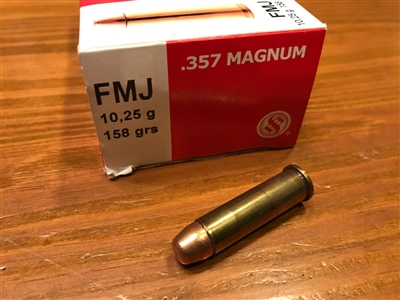 357 Magnum S&B 158gr FMJ - 50 rounds